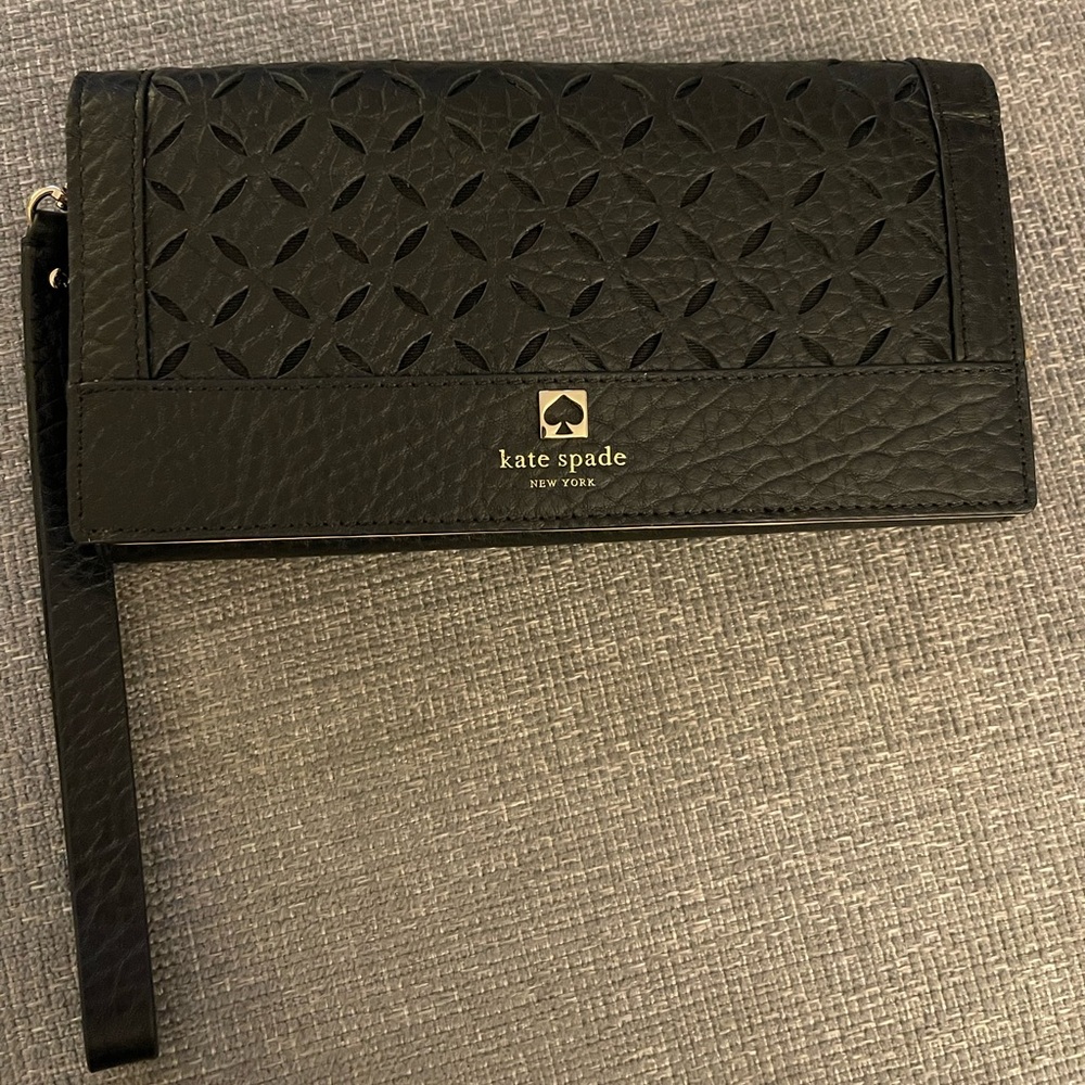 Kate Spade black wristlet